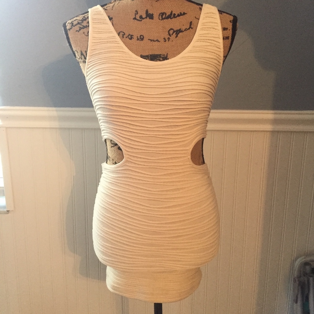 tight white dress